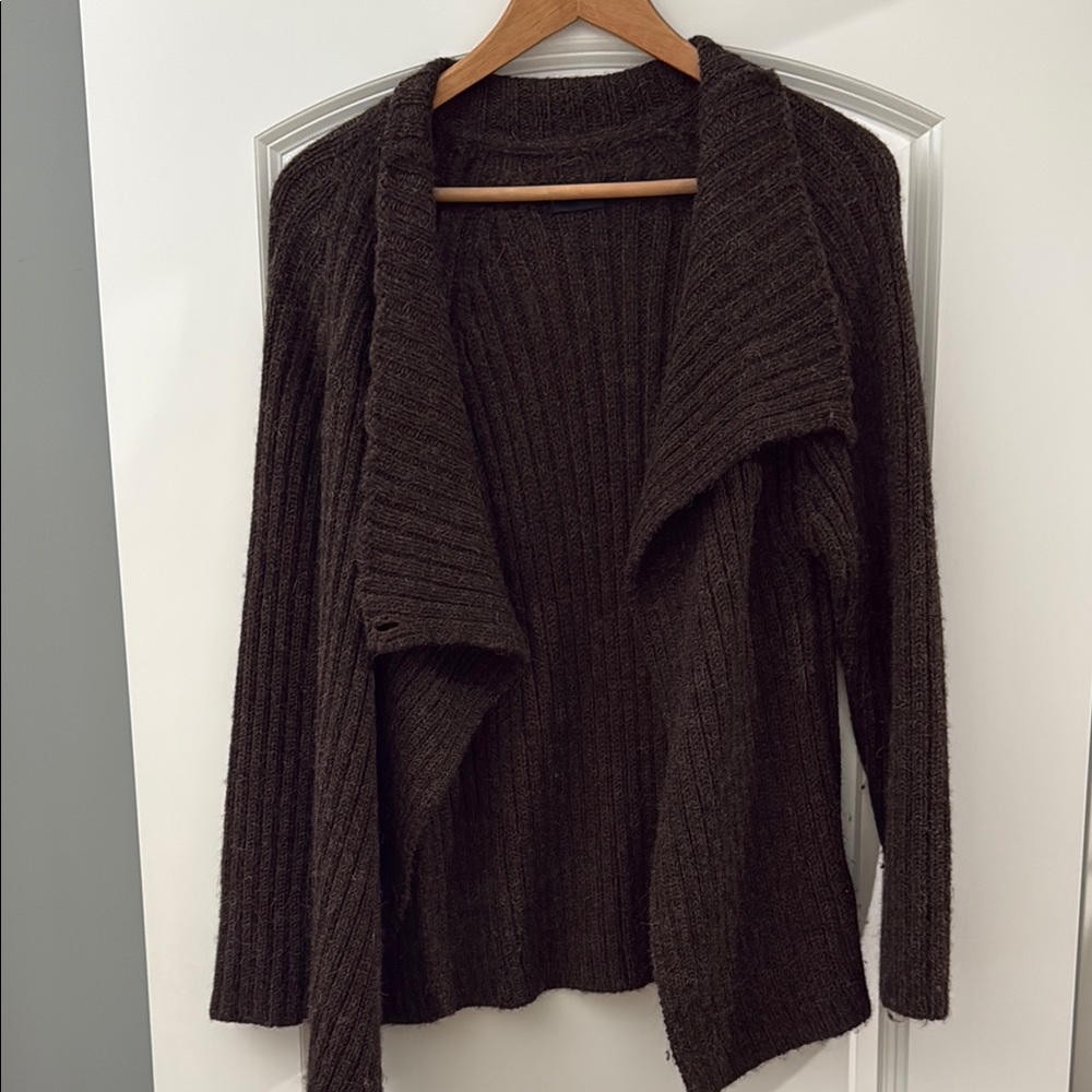 Nau Brown Cozy Knit Cardigan Sweater